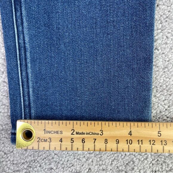 Express Jeans Women’s 4 Short Ankle Skinny High Rise Dark Denim Stretch - Picture 11 of 12